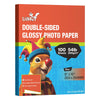 UinkitDouble Sided Photo Paper Glossy 8.5x11 54lbs Inkjet for Dye Ink 200Gsm Value Bulk Pack Picture 8.5 x 11 9.5Mil for Inkjet Printing Printer