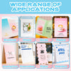 Uinkit 37lb Thin Flyer Paper Glossy 8.5x11 Inkjet 100 Sheets Single Side DIY Chip Bag 135gsm Photos Picture for Inkjet Printer with Dye Ink Letter size A4 Brochure