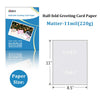 Half Folding Greeting Card Paper - 100sheets 5.5x8.5 Folded Double sides Matt Inkjet Paper Photo Paper Suitable for All Ink Printers