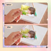Uinkit Holographic Self-Adhesive Laminated Film Adhesive Transparent Vinyl for Stickers,10Sheets Overlay Holographic 8.27"x11.7" inches