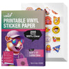 Uinkit Inkjet PET Label Paper A4 (8.5 x 11 Inch), Matte White/Clear/Bright White Finishes, 15-200 Sheet Packs