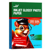 UinkitDouble Sided Photo Paper Glossy 8.5x11 54lbs Inkjet for Dye Ink 200Gsm Value Bulk Pack Picture 8.5 x 11 9.5Mil for Inkjet Printing Printer