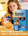 Uinkit Inkjet PP Label Paper A3 (11 x 17 Inch), Glossy/Matte/Adhesive Finish, 10-200 Sheet Packs