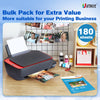 Uinkit 180 Sheets Inkjet Thin Glossy Photo Paper For Chip Bags 8.5x11 Inches 36LB Brochure Flyer Paper 135GSM