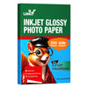 100 Sheets Matte Photo Paper Coated 8.5x11 180Gsm 49lbs 8.5Mil For Inkjet and Laser Printer Uinkit