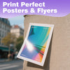 Uinkit 37lb Thin Flyer Paper Glossy 8.5x11 Inkjet 100 Sheets Single Side DIY Chip Bag 135gsm Photos Picture for Inkjet Printer with Dye Ink Letter size A4 Brochure