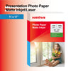 120 Sheets Thin Matte Presentation Photo Paper tabloid paper 11x17 inches 35lb 130gsm and 120 Sheets Matte Presentation Paper 11x17 48lb 180gsm