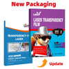 Uinkit Laser Transparency Film Transparent Paper for Overhead Projector and Laser Jet Printer Copier,