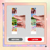 Uinkit 60 Sheets Holographic Clear Sticker Paper Self-Adhesive Waterproof Transparent Film Laminate Sheets A4 8.27"x11.7"Holographic Overlay (Plain,Star,Love Heart,Snowflake,Diamond)