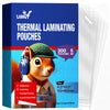 Uinkit Photo Size Thermal Laminating Pouches, 3x5 / 4x6 / 5x7 / Card Sizes, Glossy Finish, 3-5 Mil, Multiple Packs