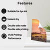 Uinkit Photo Paper Glossy Double Sided 8.5x11 Inkjet 37lb 140gsm Dye ink Thin Photo Picture Flyer Calendar Magazine CD Cover letter