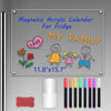 Uinkit Magnetic Acrylic Calendar for Fridge