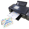 Half Folding Greeting Card Paper - 100sheets 5.5x8.5 Folded Double sides Matt Inkjet Paper Photo Paper Suitable for All Ink Printers