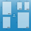 Uinkit Photo Size Thermal Laminating Pouches, 3x5 / 4x6 / 5x7 / Card Sizes, Glossy Finish, 3-5 Mil, Multiple Packs