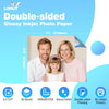 Uinkit Photo Paper Glossy Double Sided 8.5x11 Inkjet 37lb 140gsm Dye ink Thin Photo Picture Flyer Calendar Magazine CD Cover letter
