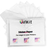 Uinkit Printable Vinyl For Inkjet and Laser Printer 25Pack Waterproof Vinyl Sticker Paper Clear Glossy Matte Letter Size 8.5x11