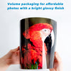 Uinkit 180 Sheets Inkjet Thin Glossy Photo Paper For Chip Bags 8.5x11 Inches 36LB Brochure Flyer Paper 135GSM