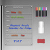 Uinkit Magnetic Acrylic Calendar for Fridge