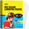 Uinkit PET Cold Laminating Film, A4 / A3 / 4R Sizes, 4 Mil Self-Adhesive Single-Sided Cold Laminating Pouches