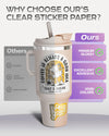 Hartwii Premium Printable Vinyl Sticker Paper, 30 Sheets Glossy White Waterproof Self-Adhesive Sticker Paper-8.5x11" Quick-Drying for Inkjet & Laser Printers, Vivid Colors, Tear Resistant,