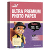 Uinkit Ultra Premium Stain Photo Paper 270 GSM Heavy Weight, 50 Sheets, Waterproof Instant Dry RC Coated, for Inkjet Printers