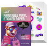 Uinkit Inkjet PET Label Paper A4 (8.5 x 11 Inch), Matte White/Clear/Bright White Finishes, 15-200 Sheet Packs