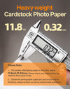 Uinkit Thick Photo Paper Glossy Double Sided 100 Sheets 8.5x11 Heavyweight 68lb 260gsm Inkjet Both Sides Printable 11.8mil A4 Letter size Flyer Bulk Pack 8.5 x 11 Card paper postcard postal A189