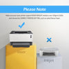 Uinkit Printable Vinyl For Inkjet and Laser Printer 25Pack Waterproof Vinyl Sticker Paper Clear Glossy Matte Letter Size 8.5x11
