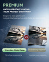 Uinkit Ultra Premium Glossy Photo Paper, 270 GSM Heavy Weight, 50 Sheets, Waterproof Instant Dry RC Coated, for Inkjet Printers