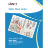 Uinkit Vinyl Sticker Paper for Inkjet Printer Laser Printable Waterproof Sticker Cricut Decal Labels Waterproof Adhesive Car Bumper Permanent White