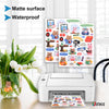 Uinkit Vinyl Sticker Paper for Inkjet Printer Laser Printable Waterproof Sticker Cricut Decal Labels Waterproof Adhesive Car Bumper Permanent White
