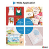 Thick Cardstock Photo Paper Double Sided Glossy 11.8Mil 260Gsm - For Inkjet printer that can feed very thick paper Only