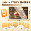 100 Pack Laminating Pouches Holds 11 x 17 Inch Sheets, 3 Mil Laminate Sheets 11.5 x 17.5 Inch for Laminator, Clear Thermal Laminating Pouches with Round Corne