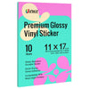 Uinkit Inkjet PP Label Paper A3 (11 x 17 Inch), Glossy/Matte/Adhesive Finish, 10-200 Sheet Packs