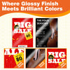 UinkitDouble Sided Photo Paper Glossy 8.5x11 54lbs Inkjet for Dye Ink 200Gsm Value Bulk Pack Picture 8.5 x 11 9.5Mil for Inkjet Printing Printer