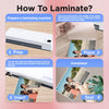HARTWII 50 Pack Matte Laminating Sheets 9 x 11.5 Inches, 3Mil Ultra Clear Thermal Laminating Pouches with Matte Finish, Fits 8.5 x 11 Letter Size, Glare Free & Writable for Documents